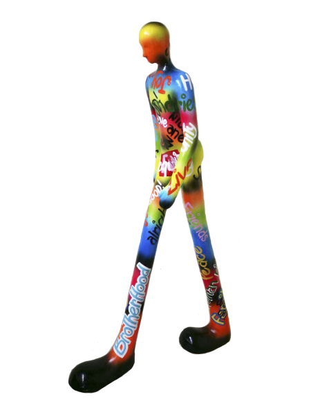GIA MAN walking xxl 110x65cm GRAFFITI Color C