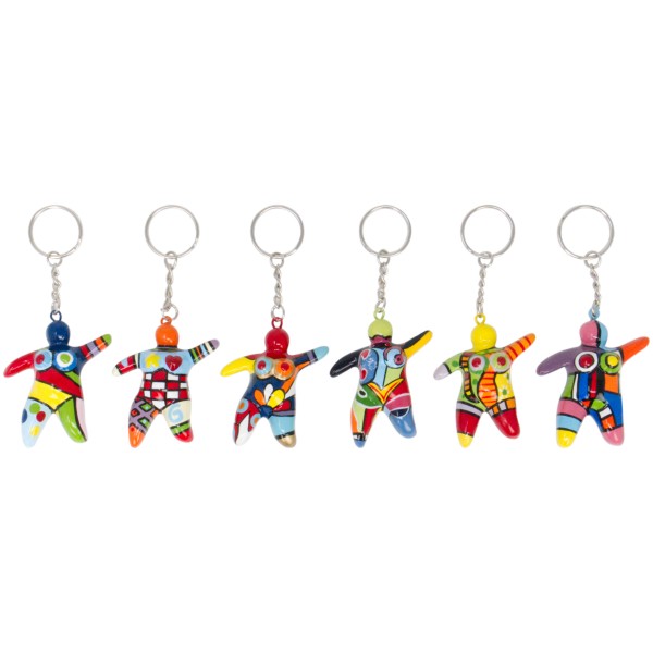 Molly Keychains 8x4cm 6 Colors Set of 24