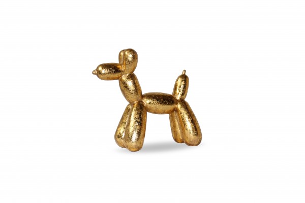 Balloon Dog 16x18cm small Gold Leaf Color F