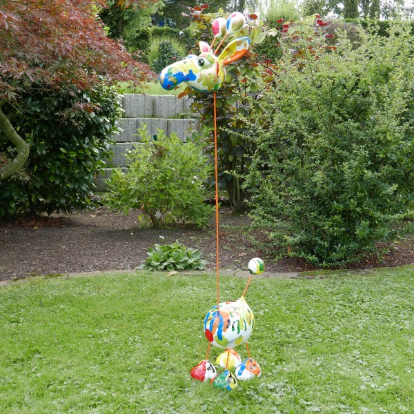 Crazy Giraffe large 137x42cm Decoupage Color H