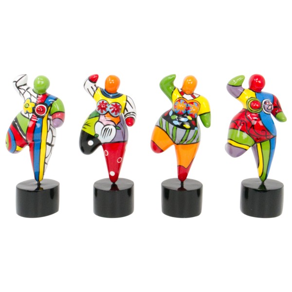Dolly standing small 16x7cm 6 colors Set of 12