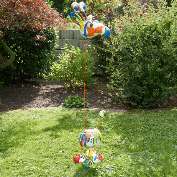 Crazy Giraffe large 137x42cm Decoupage Color H