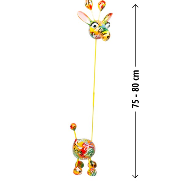 Crazy Giraffe medium 80x23cm Graffiti Color F