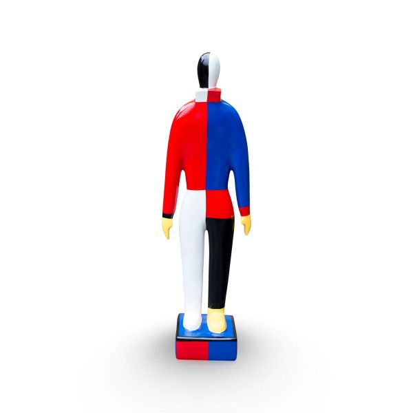 Sportsman standing medium 50x15cm red-blue Color