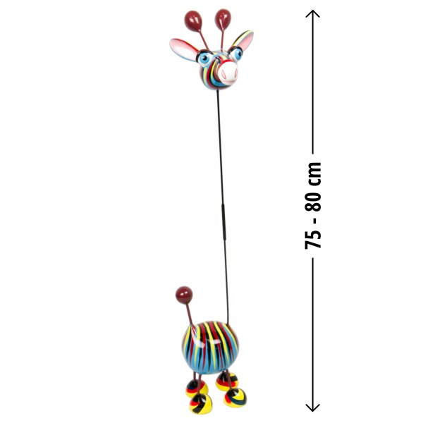 Crazy Giraffe medium 80x23cm Warhol Color G