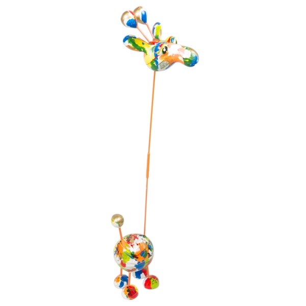 Crazy Giraffe medium 80x23cm Decoupage Color H